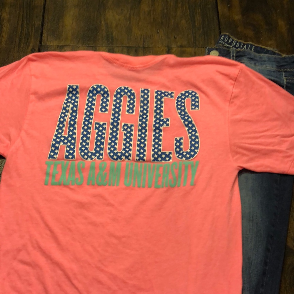 Texas AM Univ Bright Pink T - Med